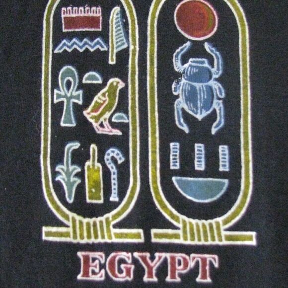 Vintage Egypt Heiroglyphics T-Shirt - Picture 3 of 4
